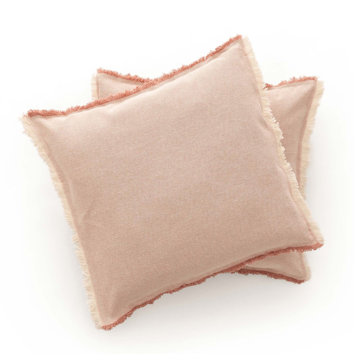 PACK 2 HOUSSES DE COUSSIN À FRANGES