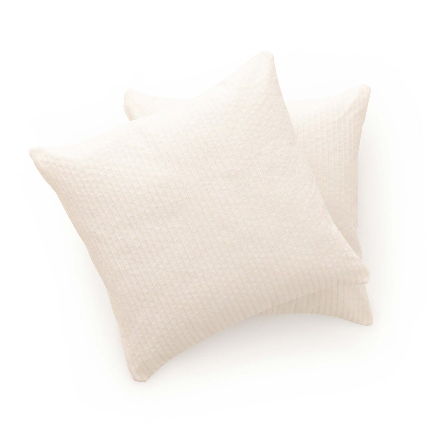 PACK DE 2 HOUSSES DE COUSSIN À RAYURES