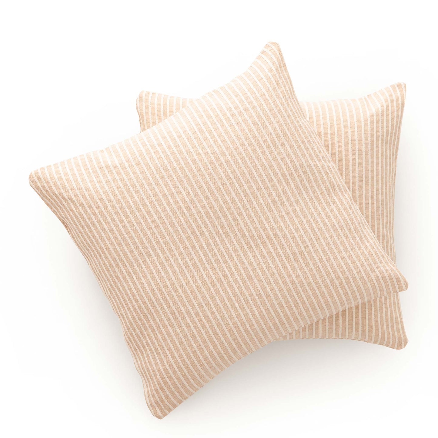 PACK DE 2 HOUSSES DE COUSSIN À RAYURES