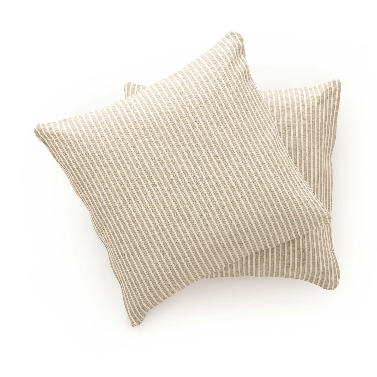 PACK DE 2 HOUSSES DE COUSSIN À RAYURES