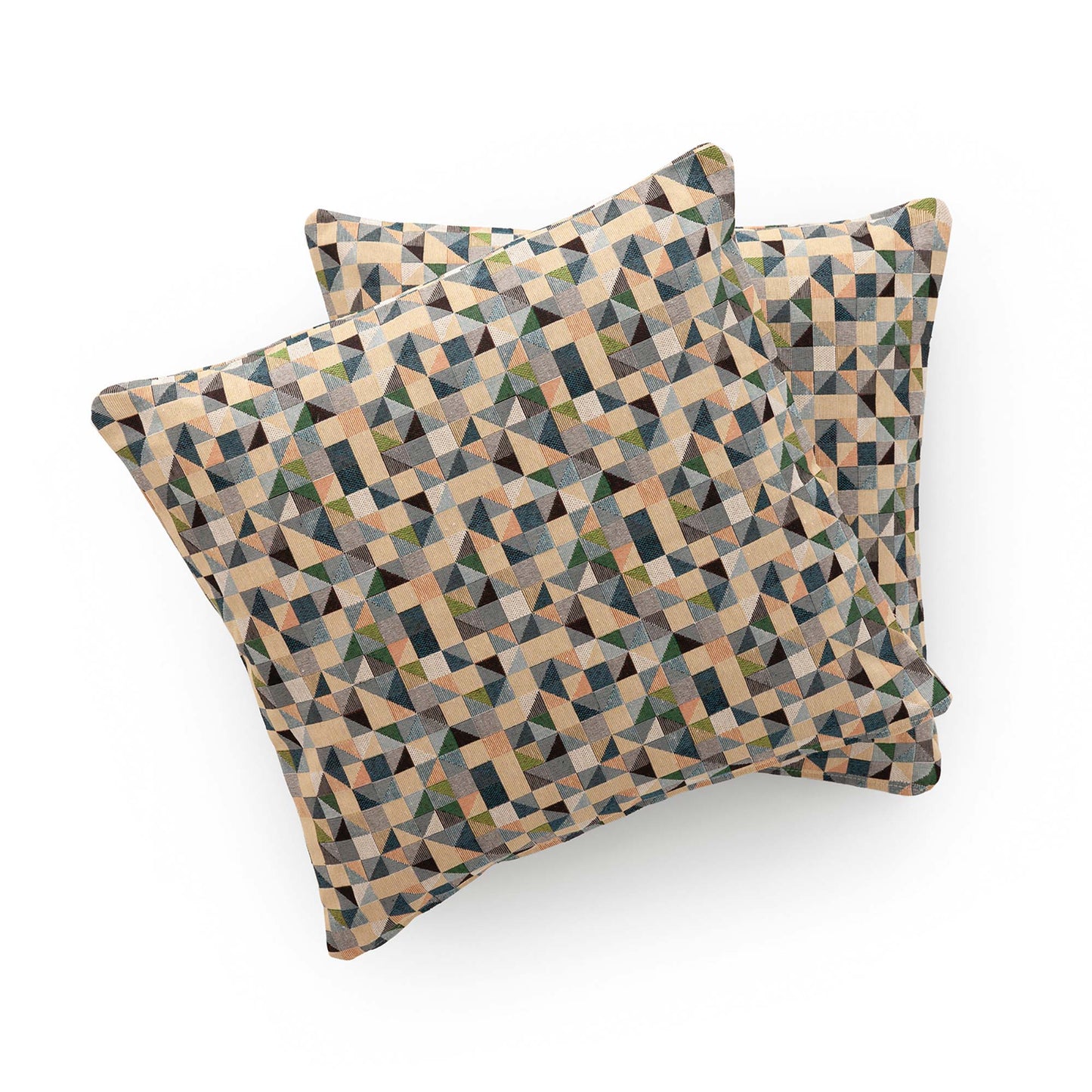 PACK 2 FUNDAS COJÍN GEOMÉTRICO