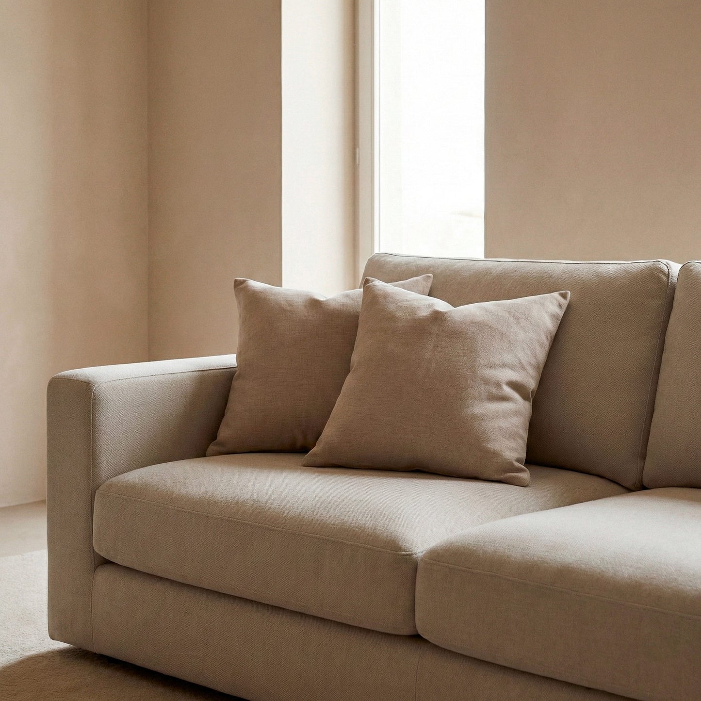 LOT DE 2 HOUSSES DE COUSSIN UNIES