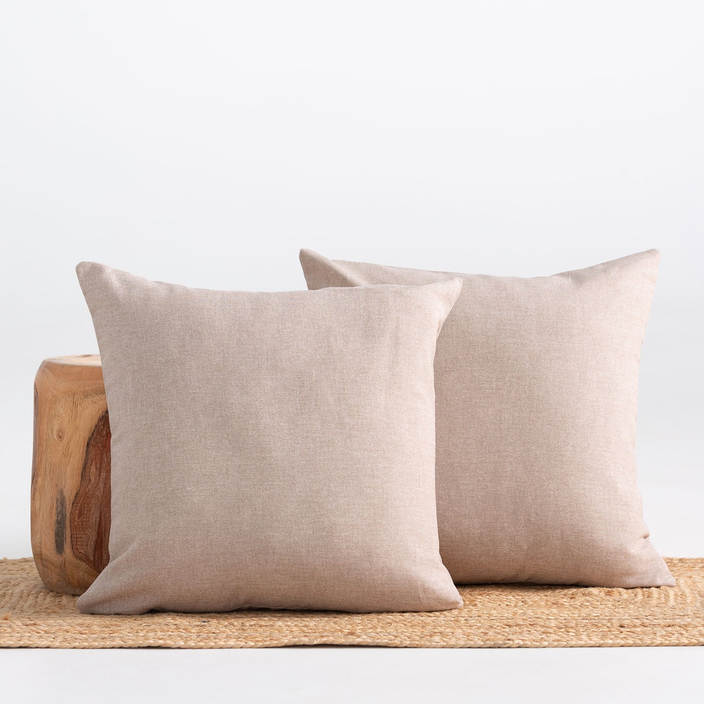 LOT DE 2 HOUSSES DE COUSSIN UNIES