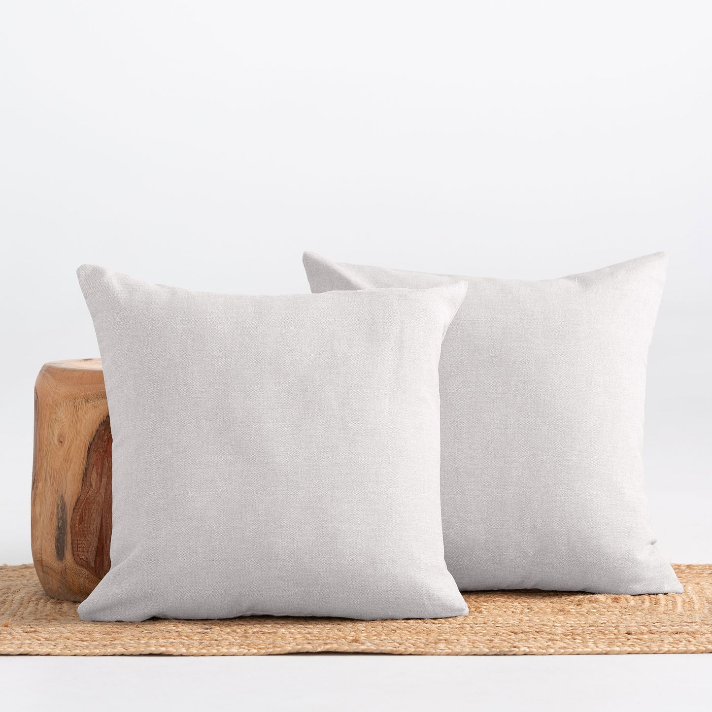 LOT DE 2 HOUSSES DE COUSSIN UNIES