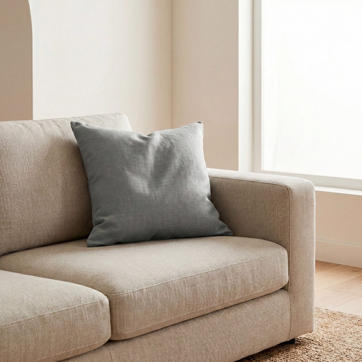 LOT DE 2 HOUSSES DE COUSSIN UNIES