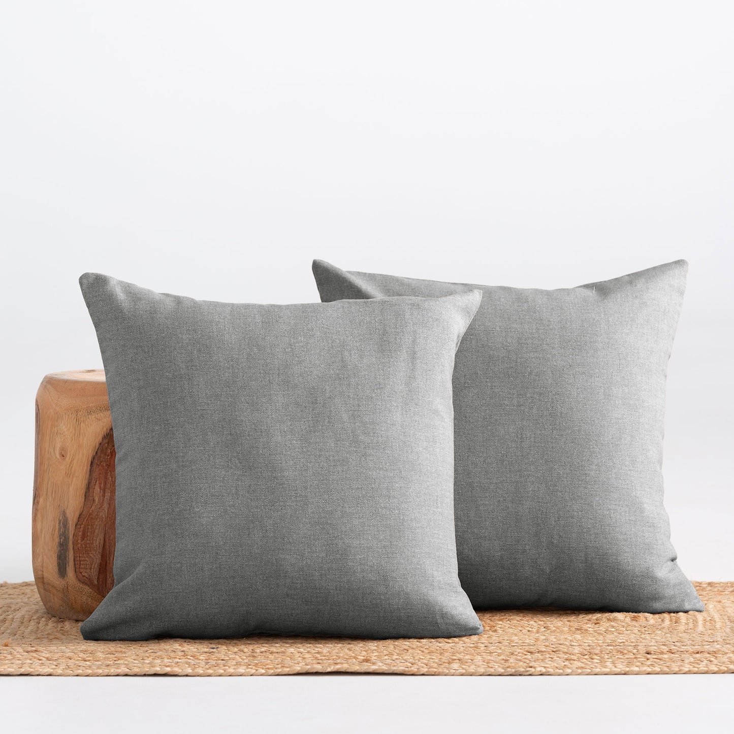 LOT DE 2 HOUSSES DE COUSSIN UNIES