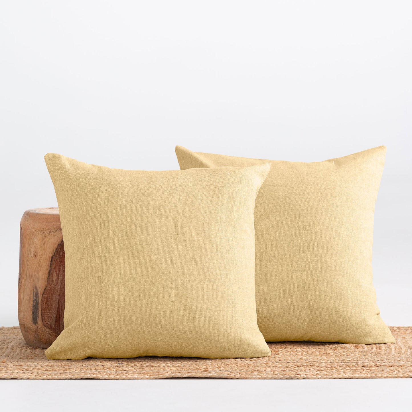 LOT DE 2 HOUSSES DE COUSSIN UNIES