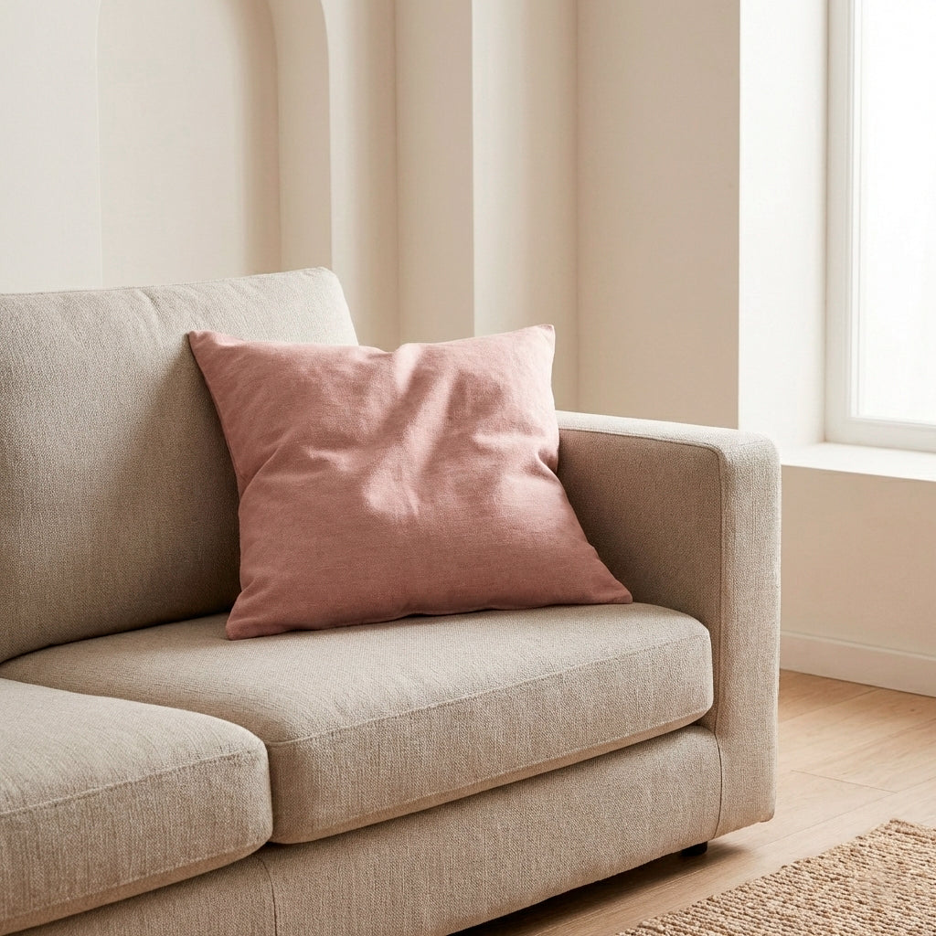 LOT DE 2 HOUSSES DE COUSSIN UNIES