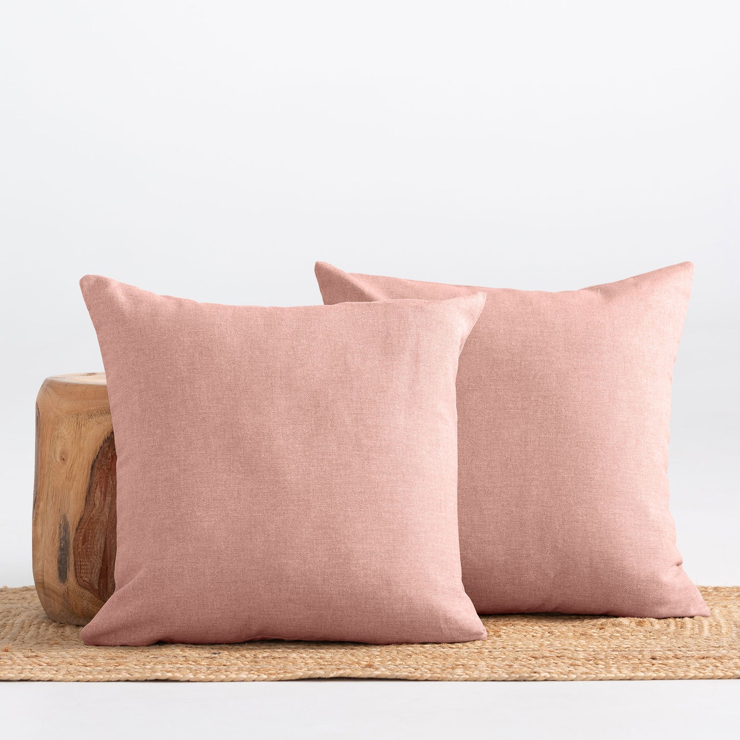 LOT DE 2 HOUSSES DE COUSSIN UNIES