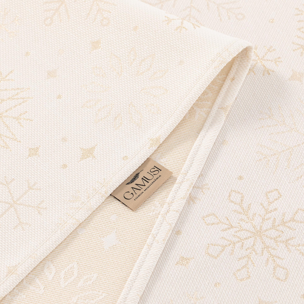 MANTEL NAVIDAD TEJIDO COPOS