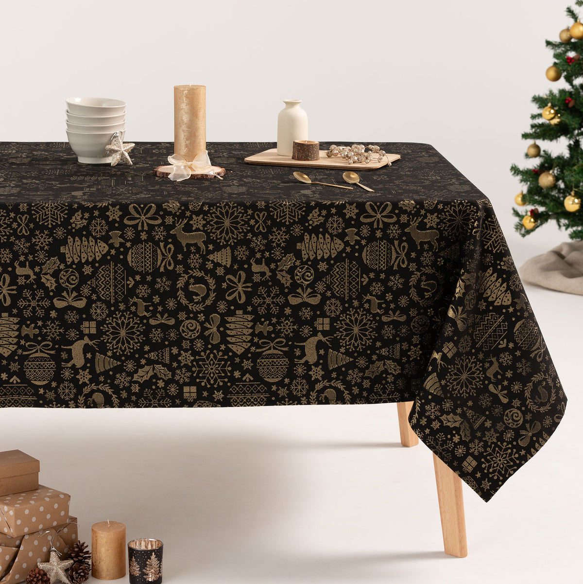 MANTEL NAVIDAD TEJIDO