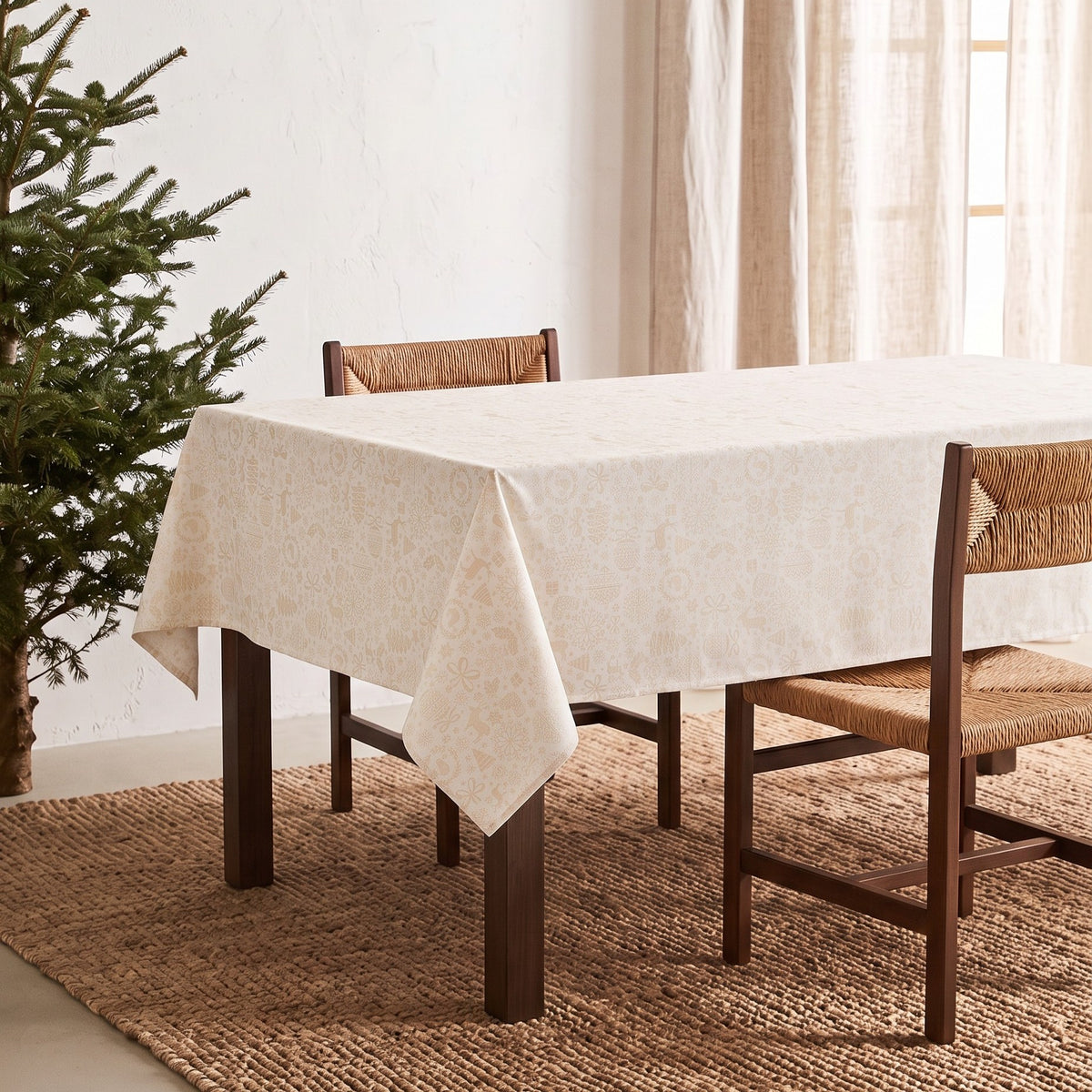 MANTEL NAVIDAD TEJIDO