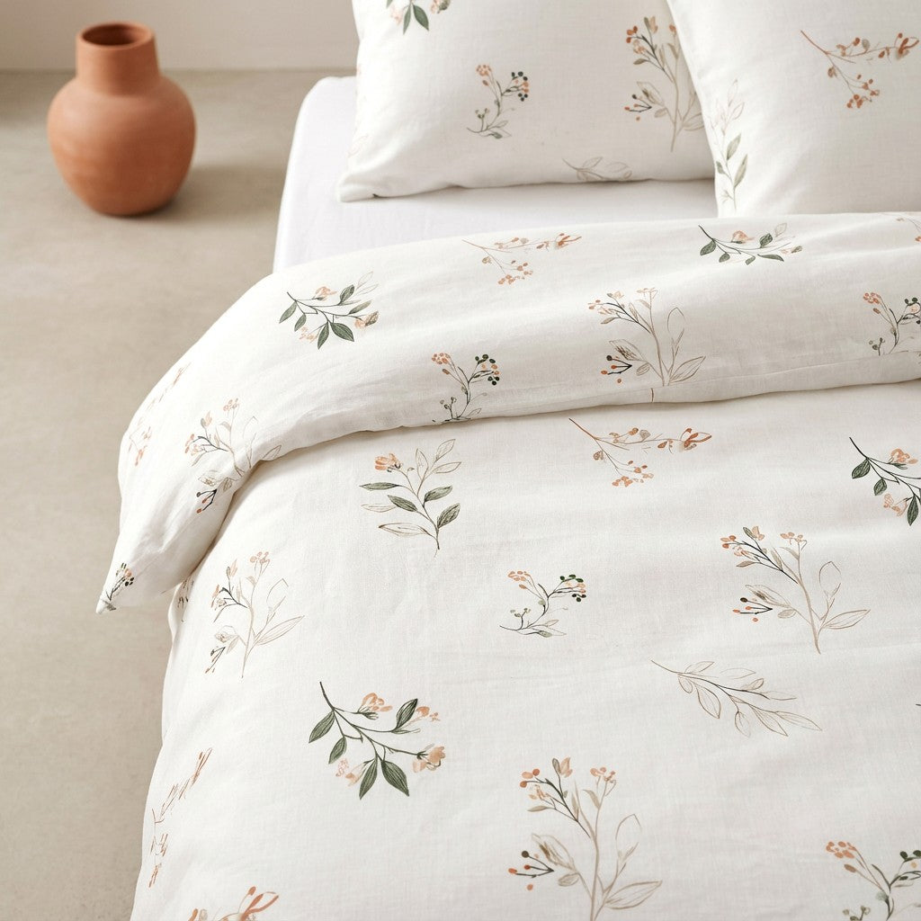 JUEGO FUNDA NÓRDICA FLORAL
