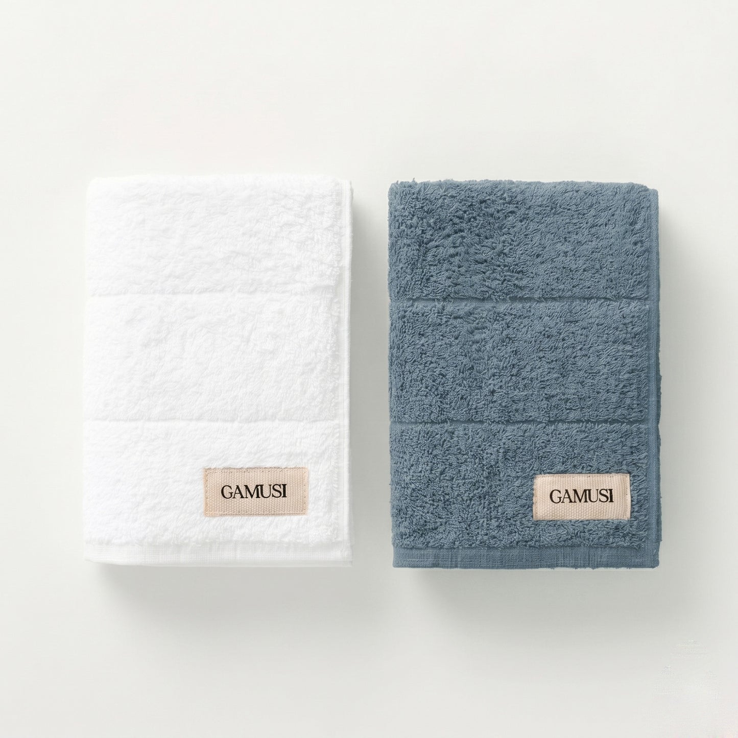 SET 4 TOALLAS BICOLOR BAÑO ALGODÓN (600 GXM²)