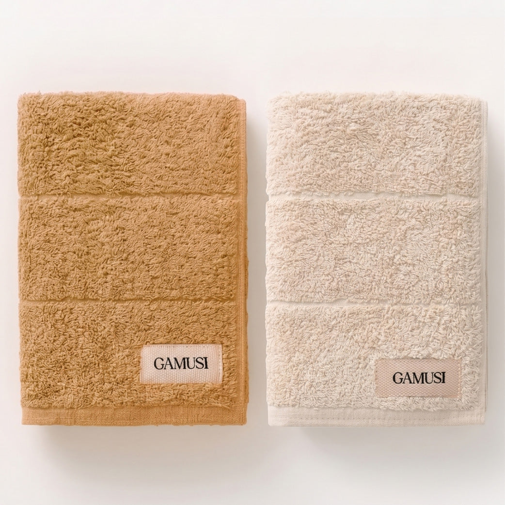SET 4 TOALLAS BICOLOR BAÑO ALGODÓN (600 GXM²)