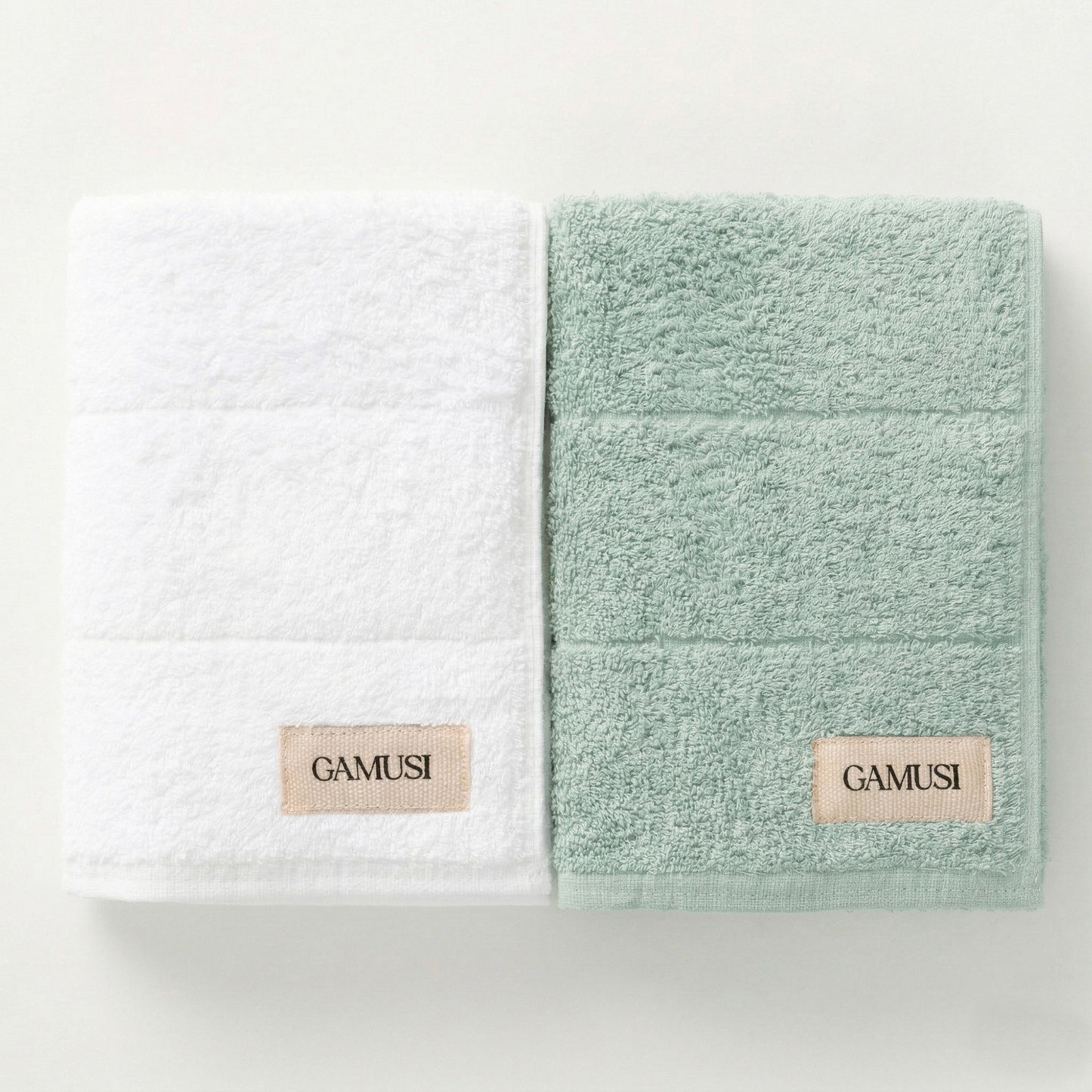 SET 4 TOALLAS BICOLOR BAÑO ALGODÓN (600 GXM²)