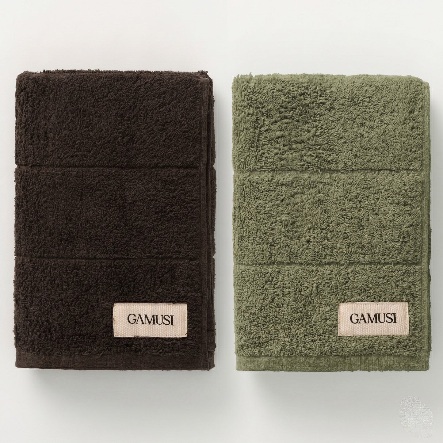 SET 4 TOALLAS BICOLOR BAÑO ALGODÓN (600 GXM²)