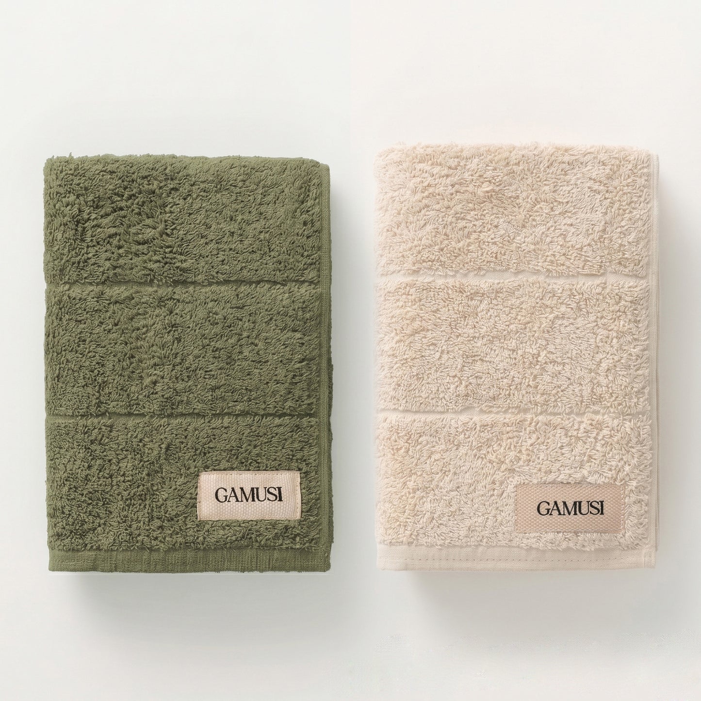 SET 4 TOALLAS BICOLOR BAÑO ALGODÓN (600 GXM²)