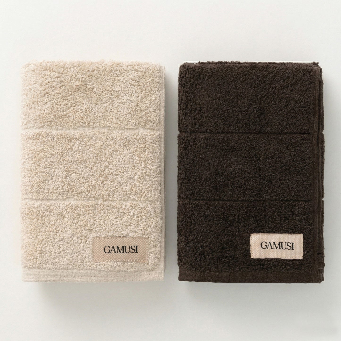 SET 4 TOALLAS BICOLOR BAÑO ALGODÓN (600 GXM²)