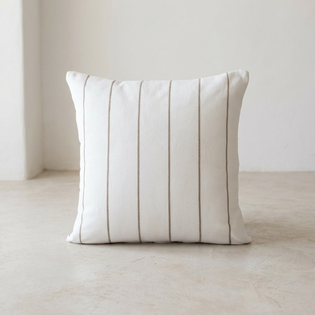 LOT DE 2 HOUSSES DE COUSSIN FIL RELIEF TEINTÉ