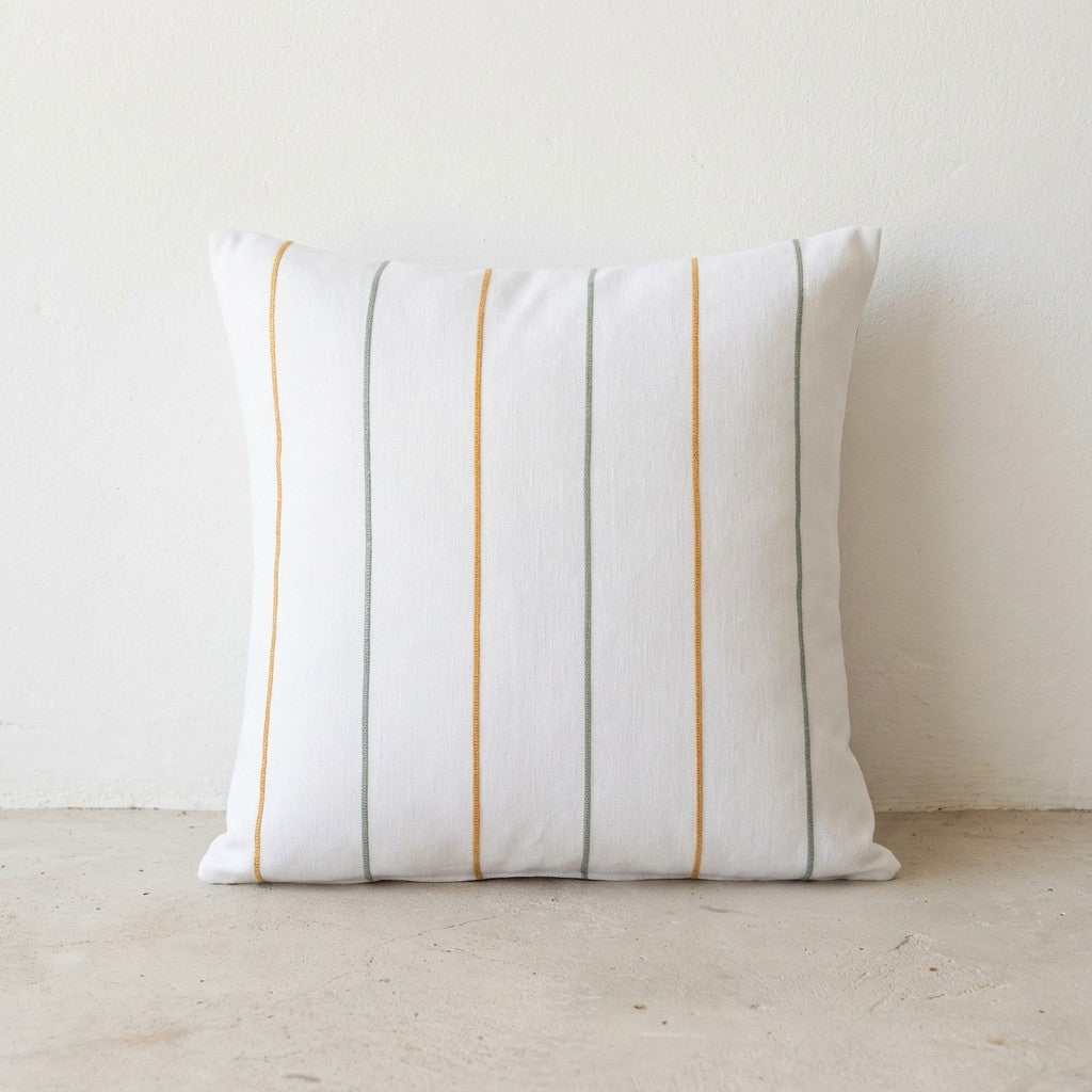 LOT DE 2 HOUSSES DE COUSSIN FIL RELIEF TEINTÉ