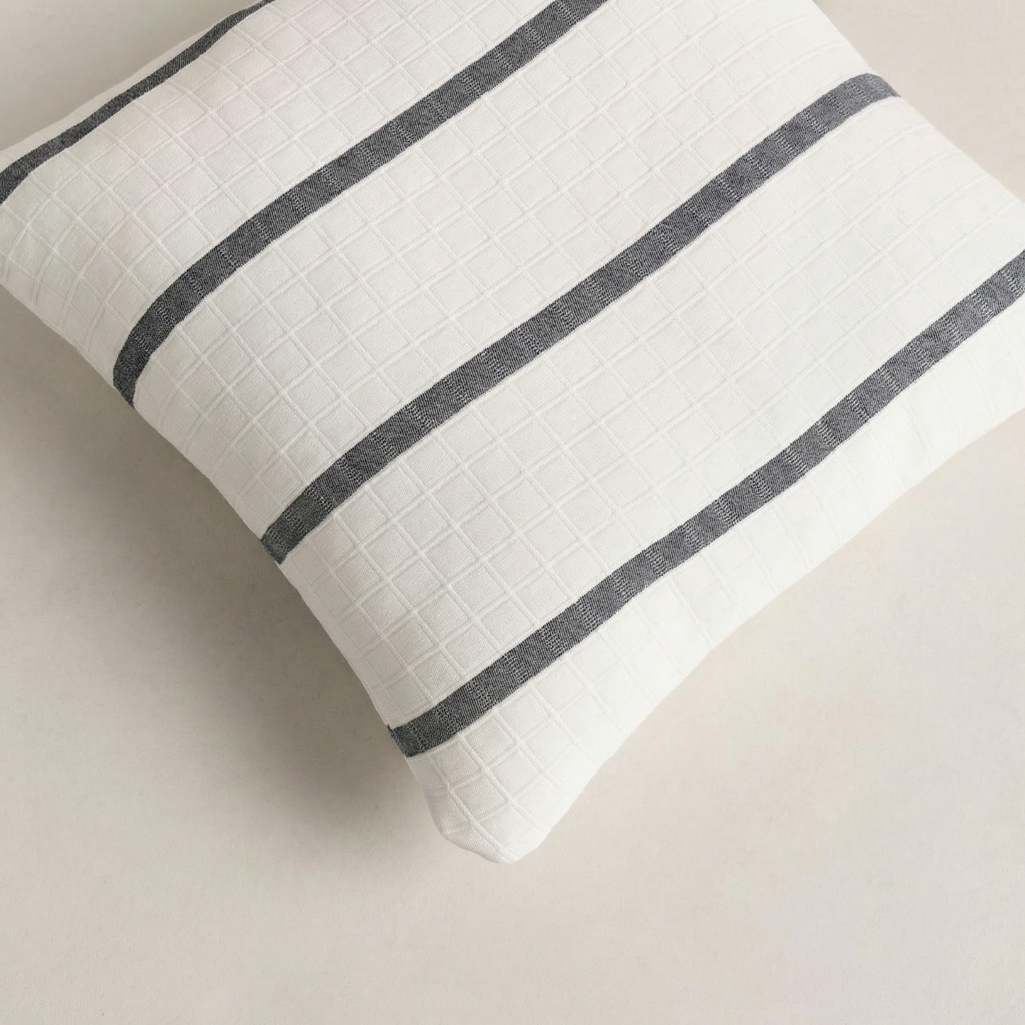 PACK DE 2 HOUSSES DE COUSSIN À RAYURES