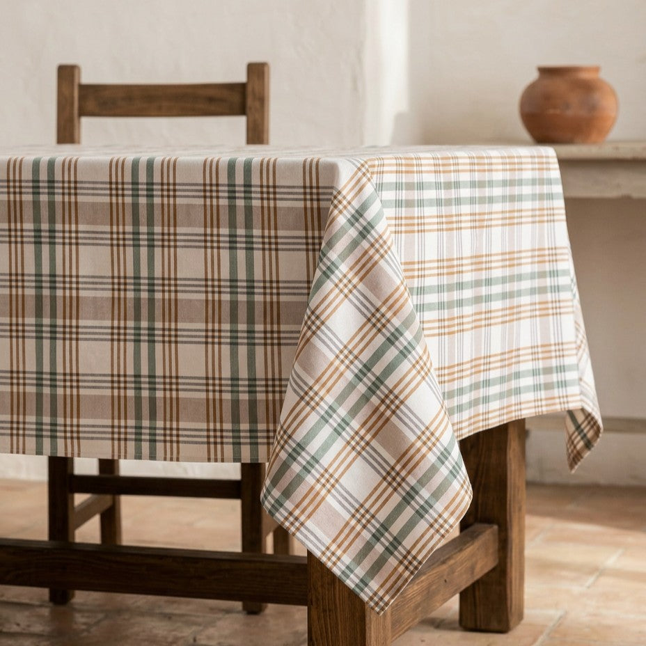 MANTEL ANTIMANCHAS CUADROS