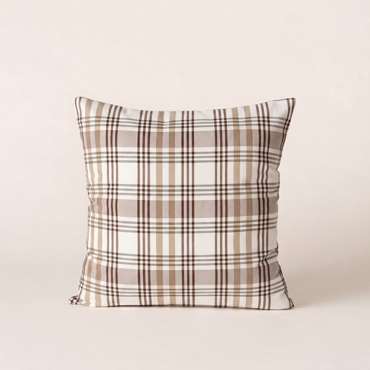 LOT DE 2 HOUSSES DE COUSSIN À CARREAUX