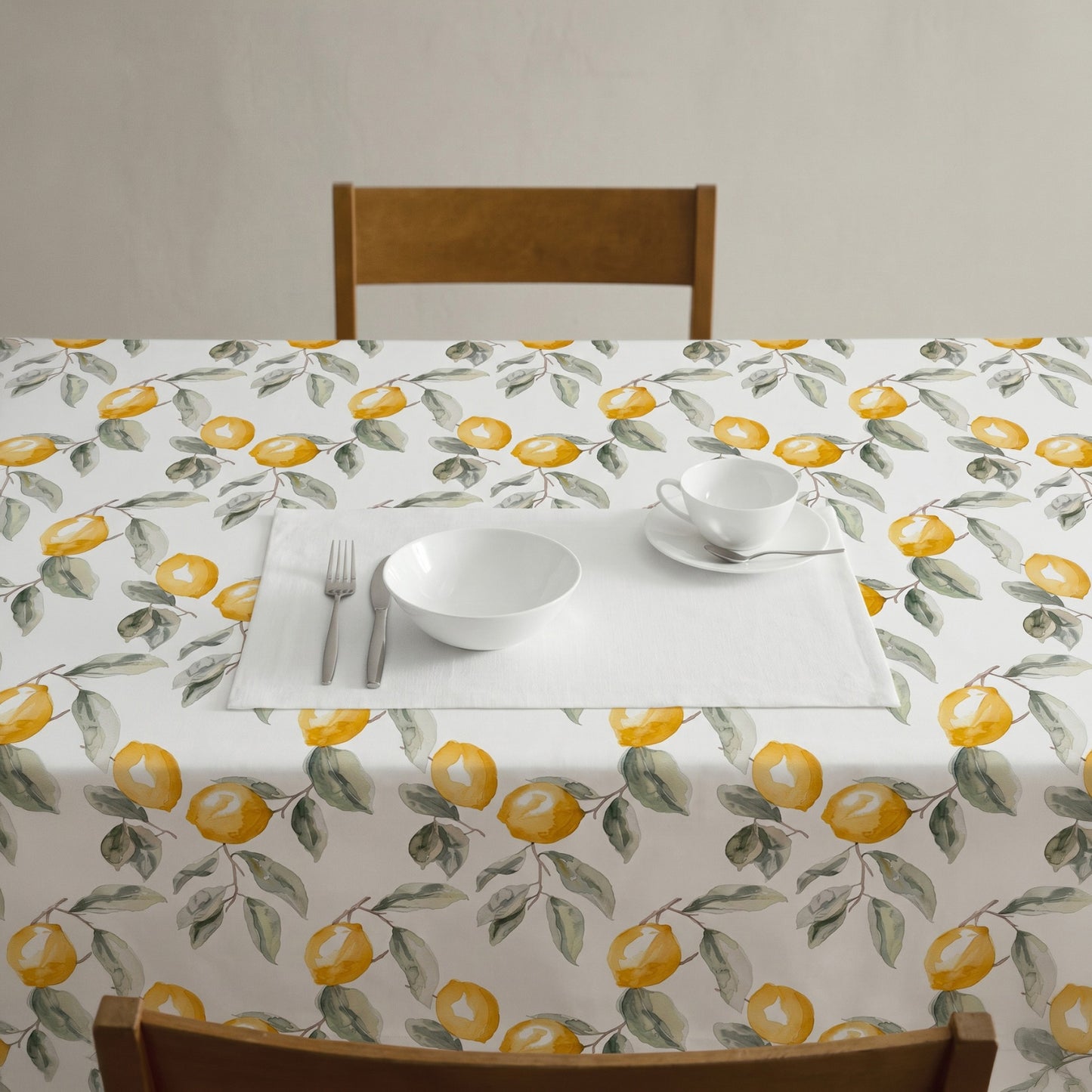 MANTEL ESTAMPADO FLORAL ANTIMANCHAS