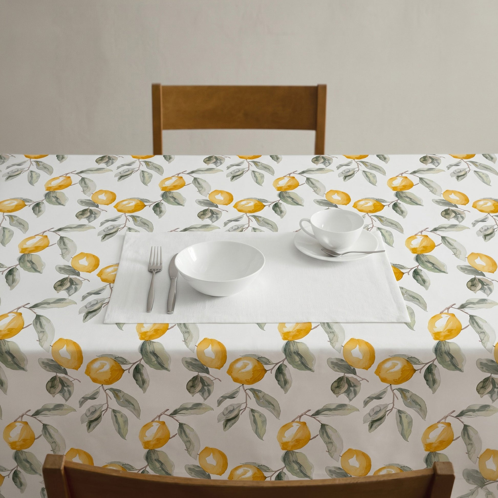 MANTEL ESTAMPADO FLORAL ANTIMANCHAS
