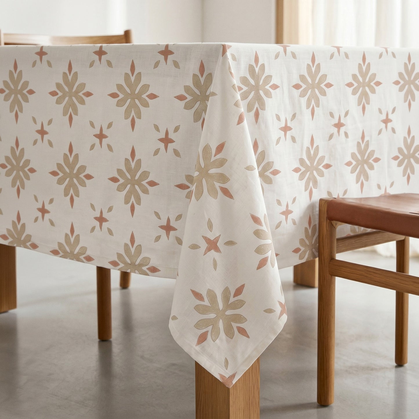 MANTEL ESTAMPADO FLORAL ANTIMANCHAS