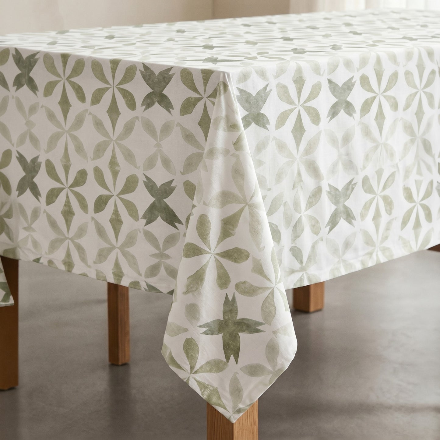 MANTEL REDONDO ANTIMANCHAS CUADROS RELIEVE