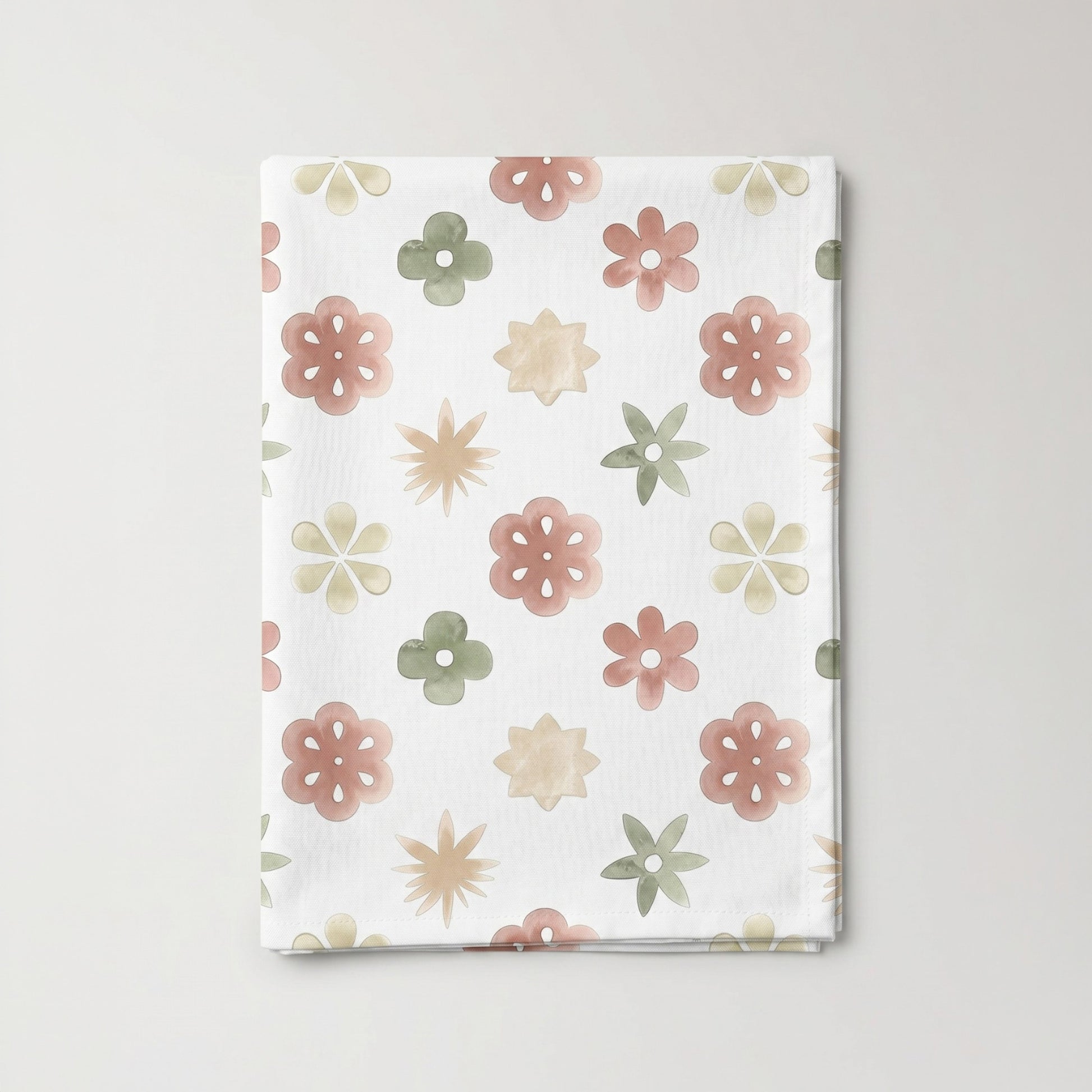 MANTEL ESTAMPADO FLORAL ANTIMANCHAS