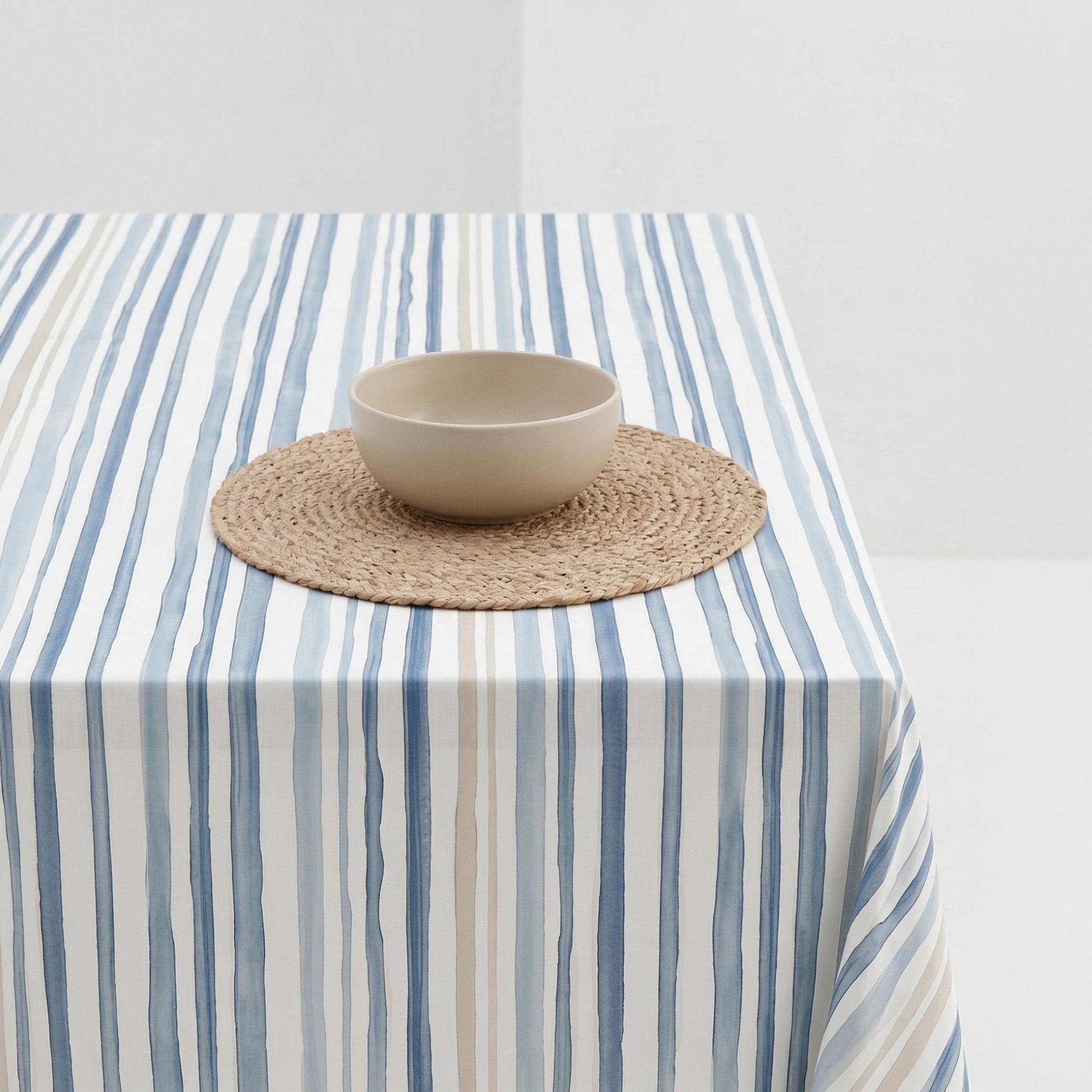 MANTEL ESTAMPADO RAYAS ANTIMANCHAS