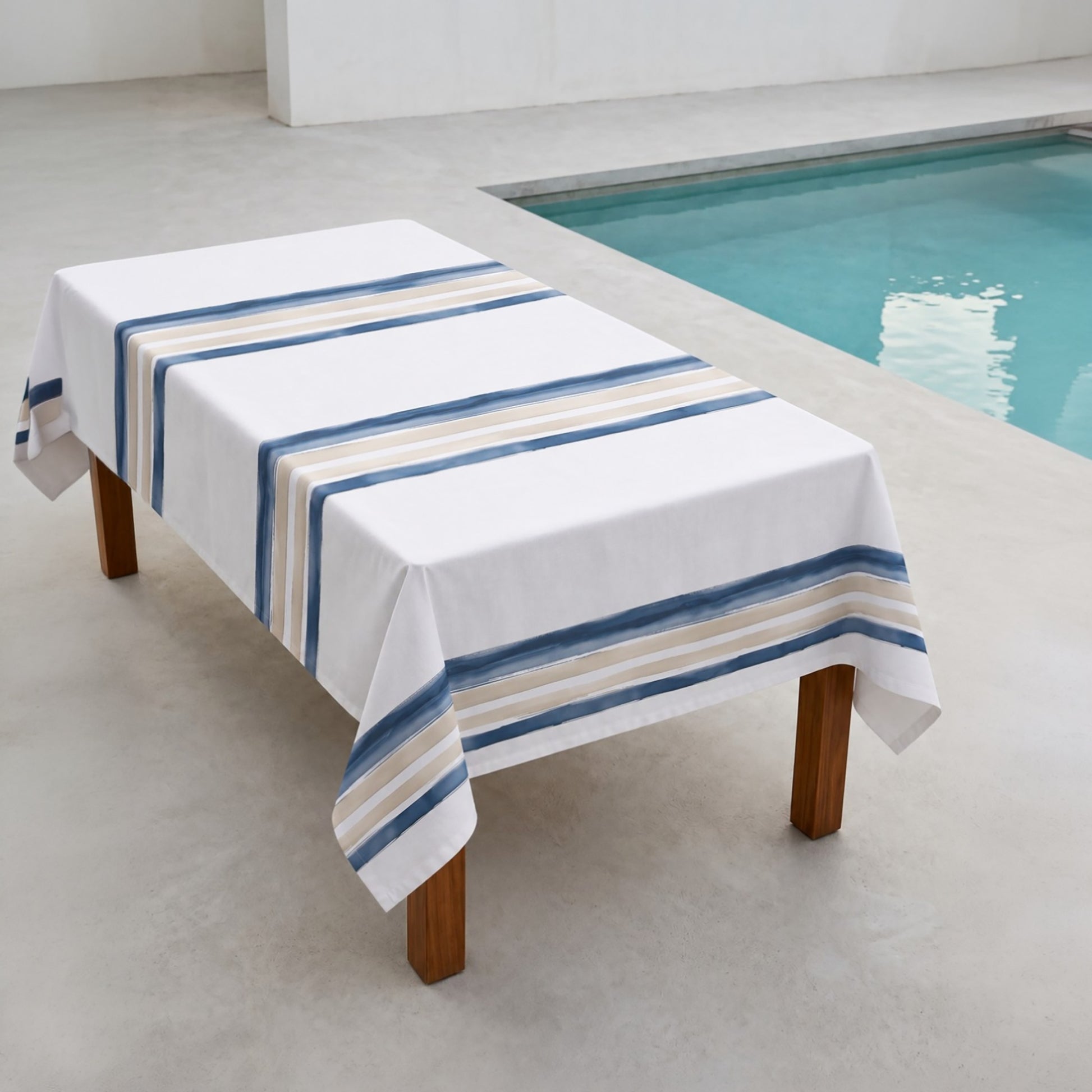 MANTEL ESTAMPADO RAYAS ANTIMANCHAS