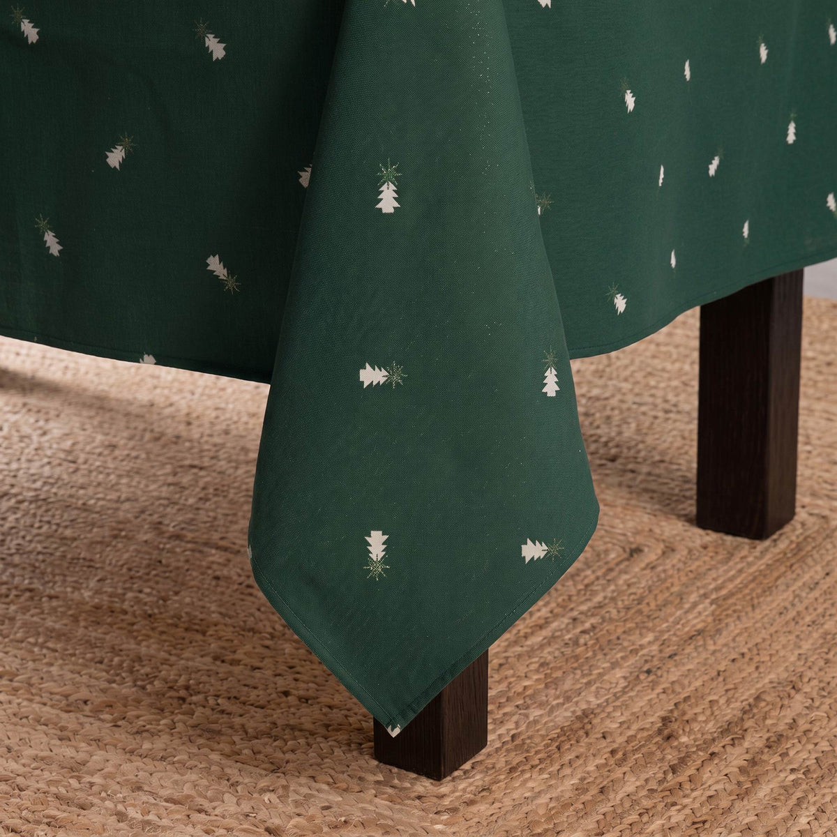 MANTEL NAVIDAD TEJIDO FLORAL