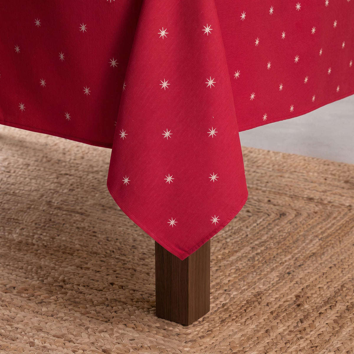 MANTEL NAVIDAD TEJIDO ESTRELLAS