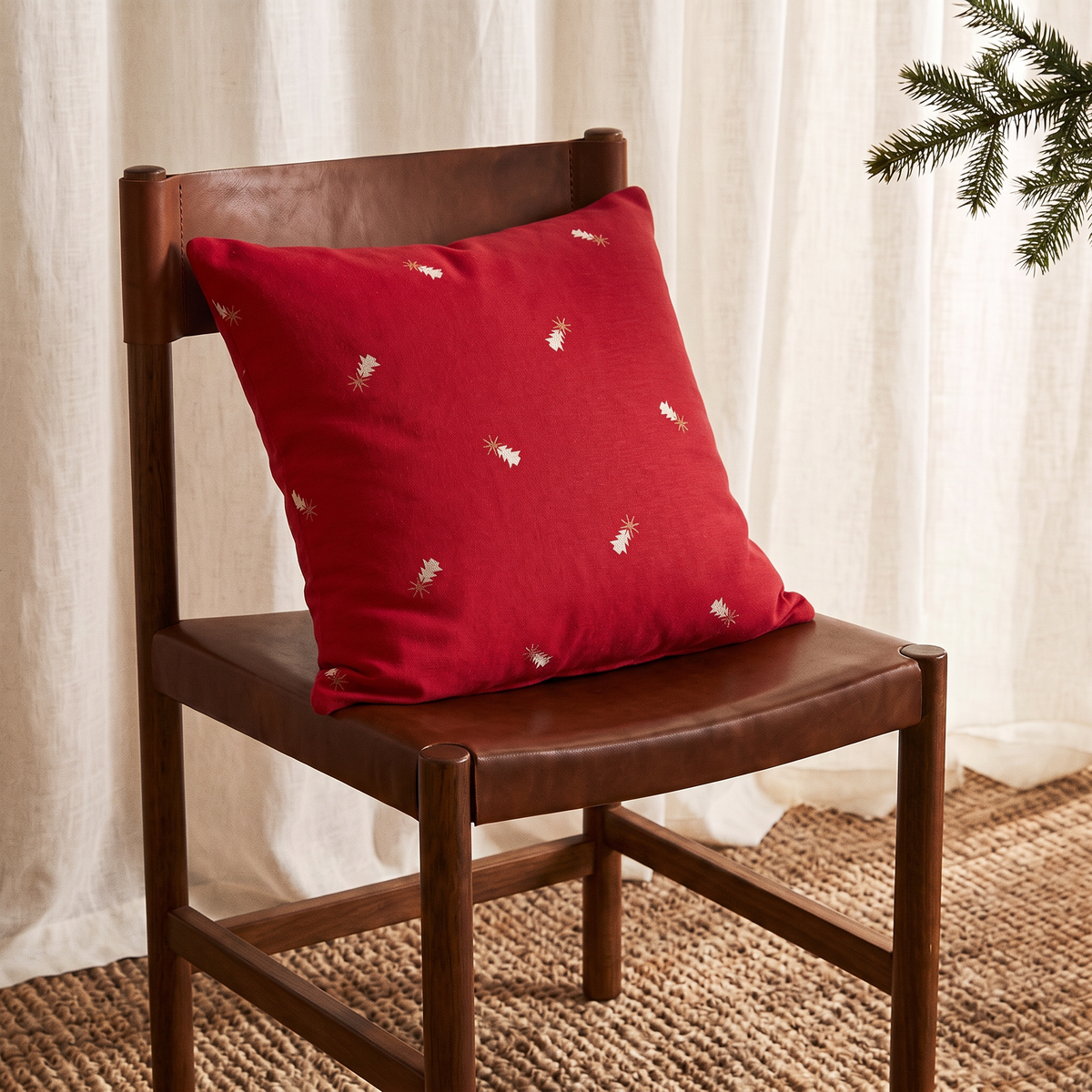 PACK 2 FUNDAS COJÍN NAVIDAD ARBOL