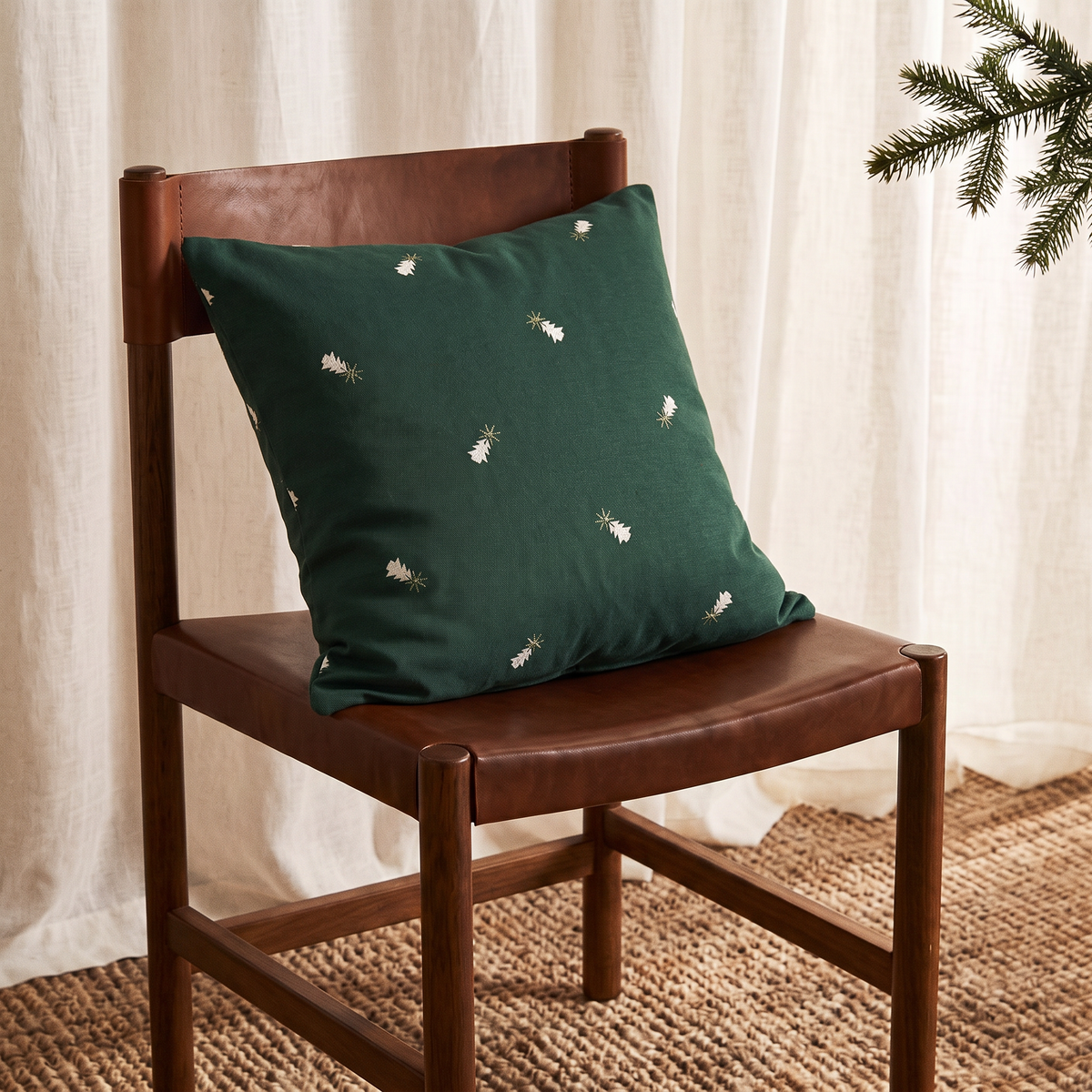 PACK 2 FUNDAS COJÍN NAVIDAD ARBOL
