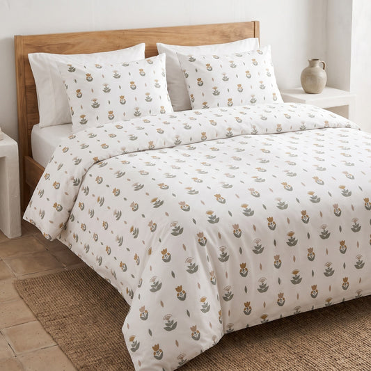 JUEGO FUNDA NÓRDICA FLORAL