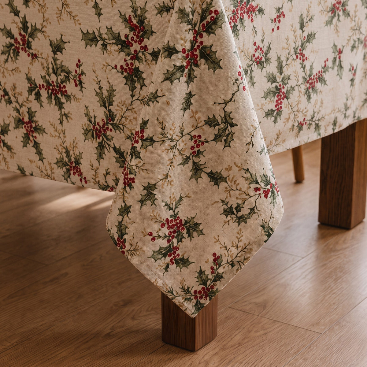 MANTEL NAVIDAD LINO FLORAL
