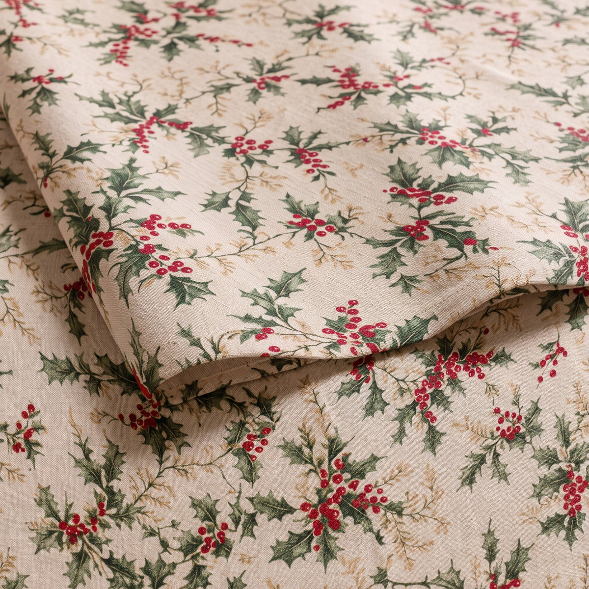 MANTEL NAVIDAD LINO FLORAL