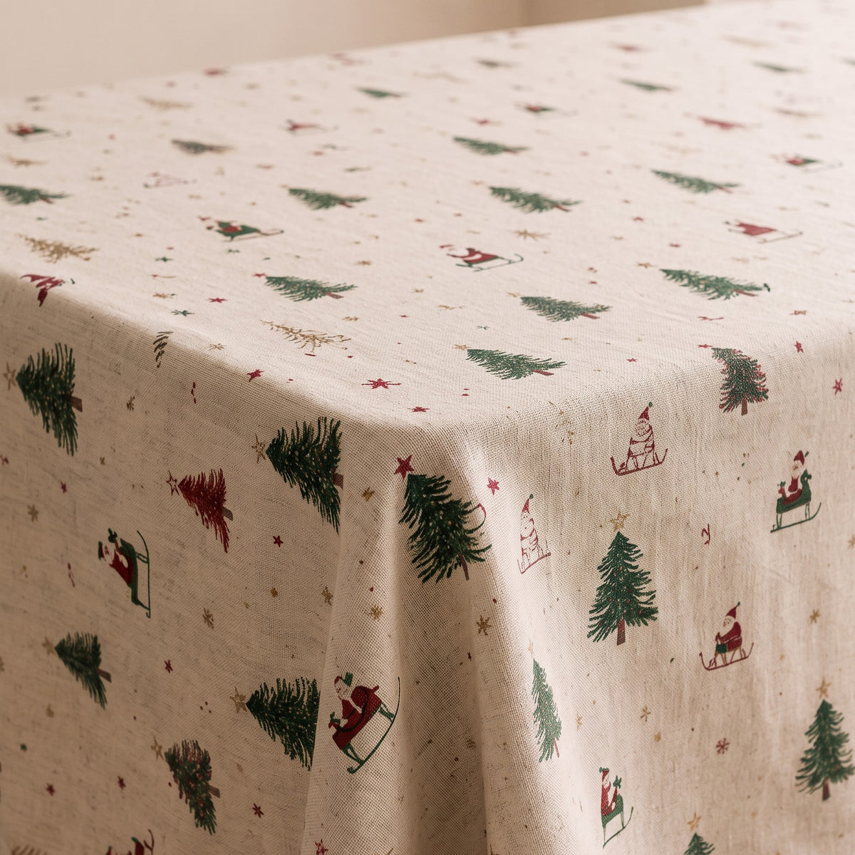 MANTEL NAVIDAD LINO FLORAL