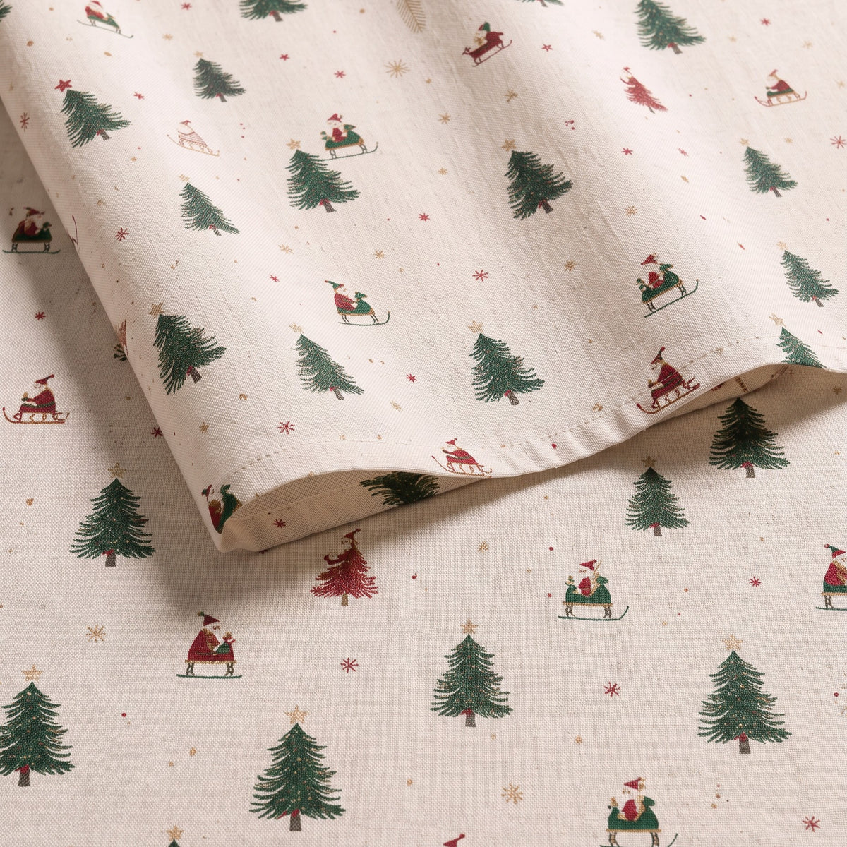 MANTEL NAVIDAD LINO FLORAL
