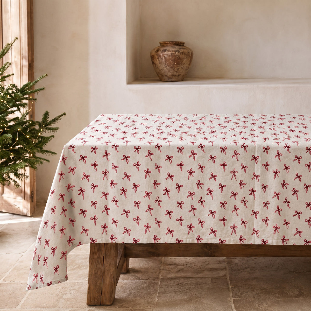 MANTEL NAVIDAD LINO NUDOS