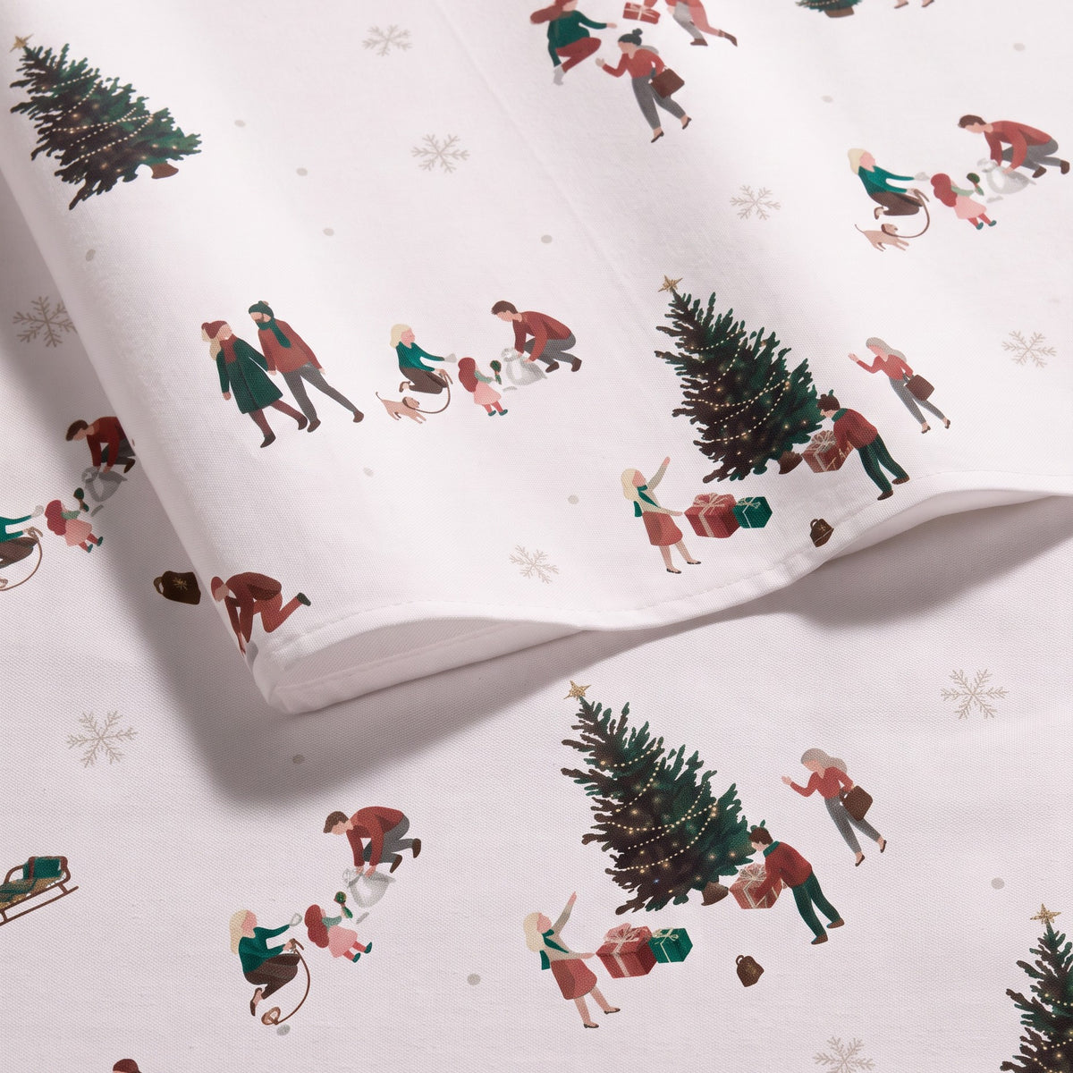 MANTEL ANTIMANCHAS ESTAMPADO NAVIDAD