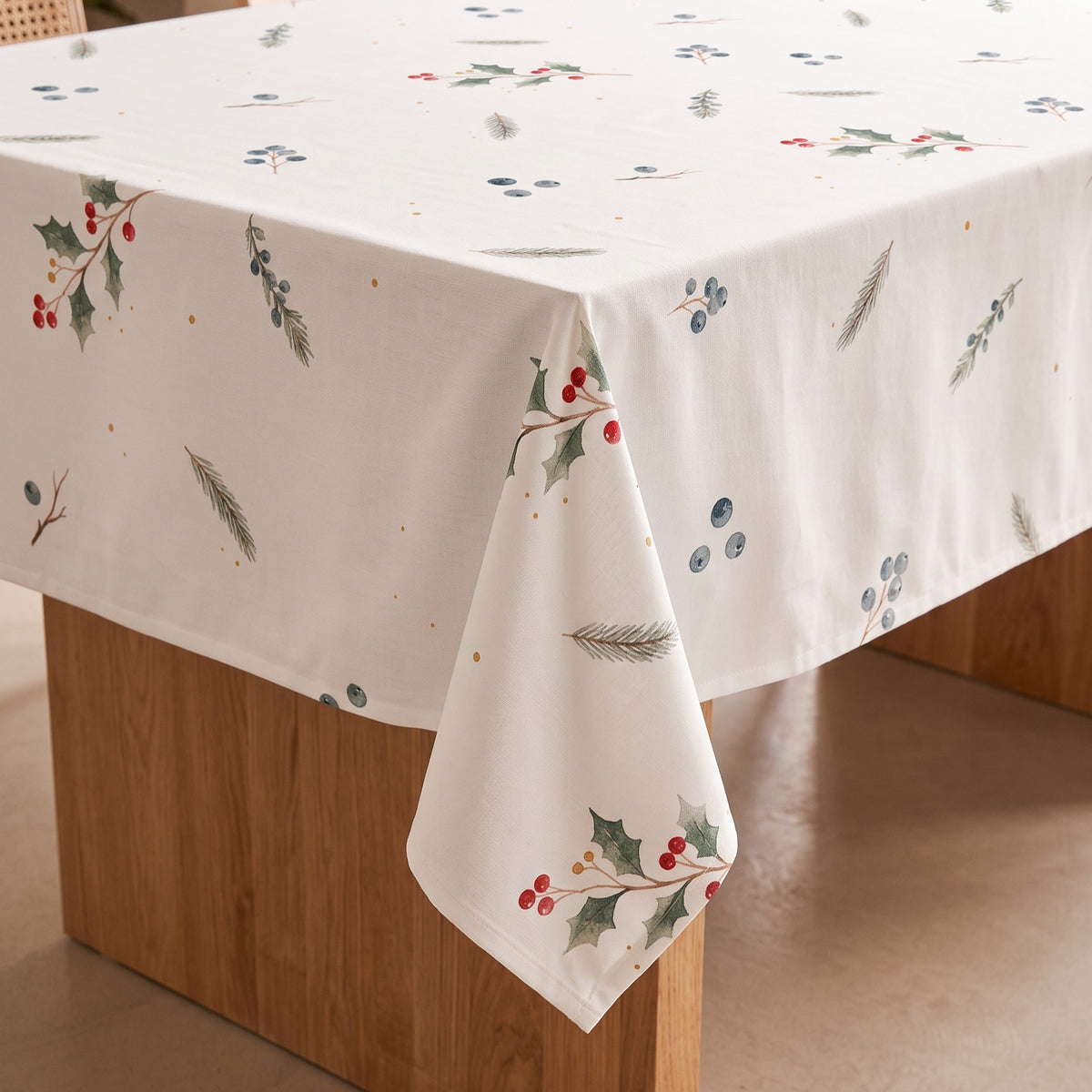MANTEL ANTIMANCHAS ESTAMPADO FLORAL