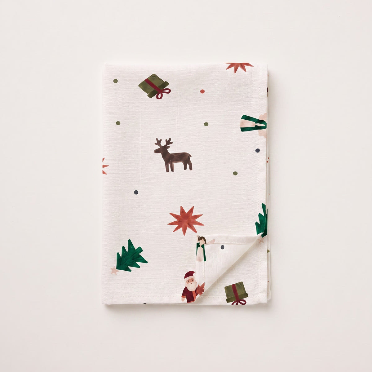 MANTEL ANTIMANCHAS ESTAMPADO NAVIDAD