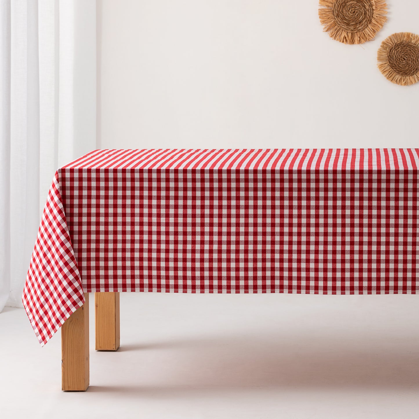 MANTEL ANTIMANCHAS ALGODÓN CUADRO VICHY