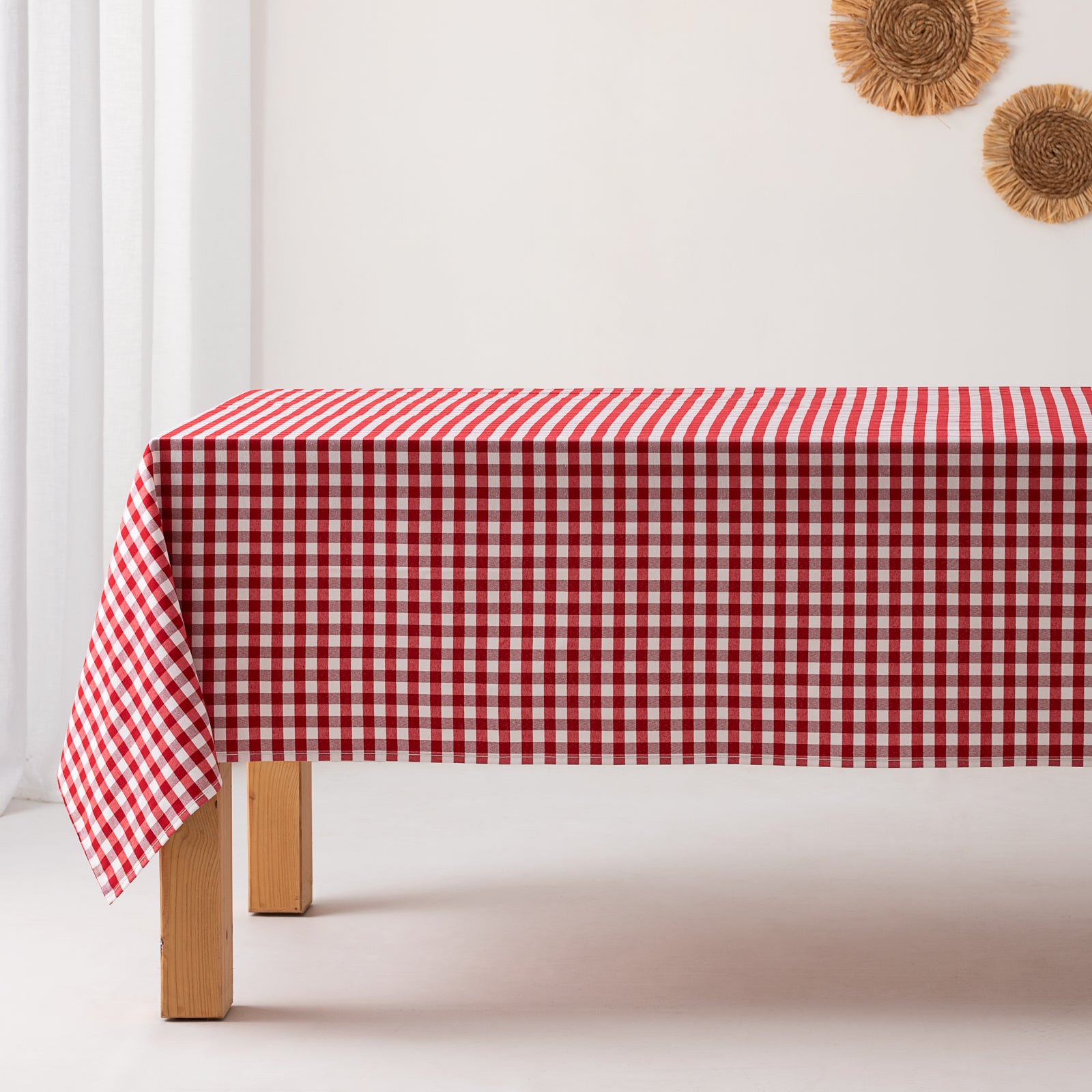 MANTEL ANTIMANCHAS ALGODÓN CUADRO VICHY